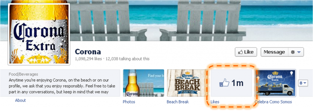 Corona-Facebook-Likes