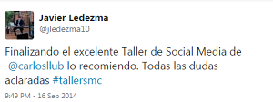 Testimonio-6to-Taller-Redes-Sociales-Santo-Domingo-sep-2014-Javier-Ledezma