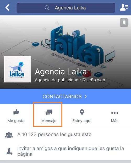 Enviar-Mensaje-Fanpage-Movil